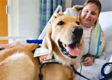 Bob with a patient Bob with a patient