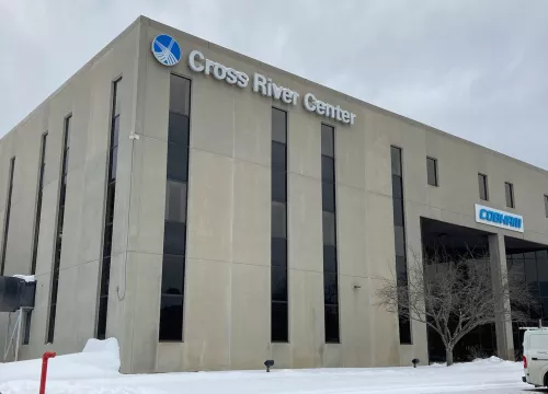 Mass Vaccination Program at Cross River Center - exterior shot