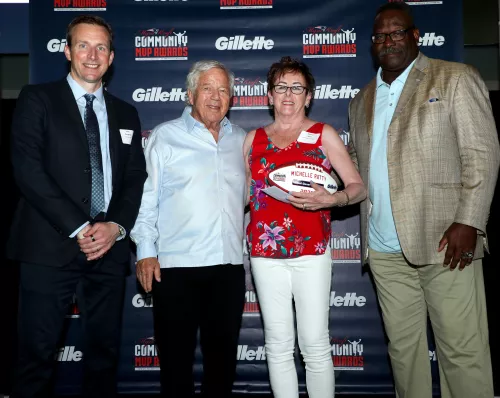 Volunteer Michelle Ratty receives Myra Kraft Community MVP Award