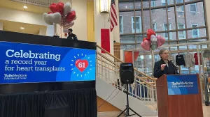 Heart transplant record ceremony at Tufts Medical Center