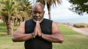 Man doing yoga