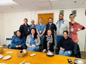 Pulmonary and critical care fellows, smiling