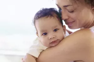 Woman with an infant