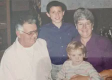Albert, his wife and two grandchildren Albert, his wife and two grandchildren